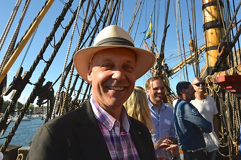Christian Haneson var en av många som uppskattade möjligheten att träffas ombord på Götheborg.